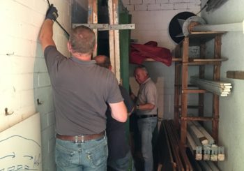 Vorbereitung Schießhalle Schützenfest / Bezug Geräteraum Bürgerparkgesellschaft